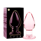 NEBULA-SERIEN AF IBIZA - MODEL 3 ANALPLUG BOROSILIKATGLAS PINK 11 CM -O- 5 CM