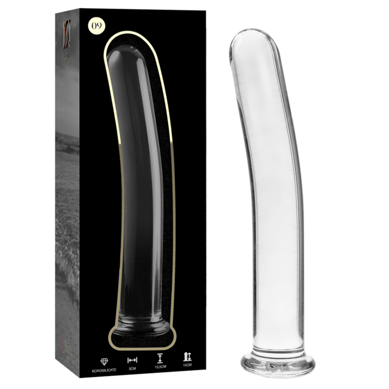 NEBULA-SERIEN FRA IBIZA - MODEL 9 DILDO BOROSILIKATGLAS KLAR 15,5 CM -O- 2,5 CM