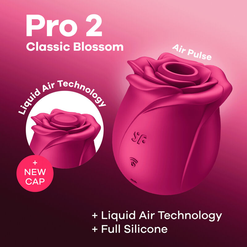 SATISFYER - AIR PULSE PRO 2 KLASSISK BLOMSTVIBRATOR
