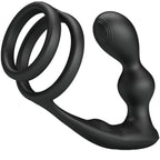 PRETTY LOVE - MARSHALL PENIS RING MED VIBRERENDE ANALPLUG MED FJERNBETJENING