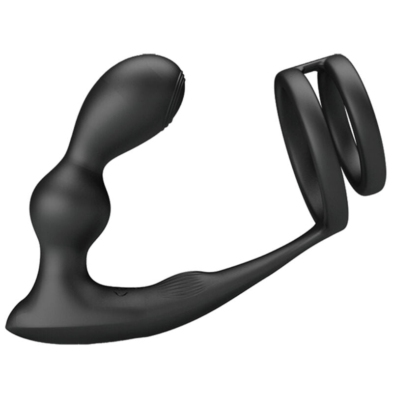 PRETTY LOVE - MARSHALL PENIS RING MED VIBRERENDE ANALPLUG MED FJERNBETJENING