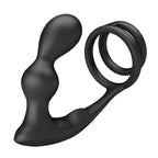 PRETTY LOVE - MARSHALL PENIS RING MED VIBRERENDE ANALPLUG MED FJERNBETJENING