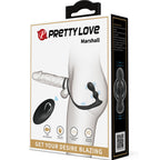 PRETTY LOVE - MARSHALL PENIS RING MED VIBRERENDE ANALPLUG MED FJERNBETJENING