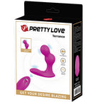 PRETTY LOVE - TERRANCE ANALVIBRATOR MASSAGEAPPARAT MED FJERNBETJENING