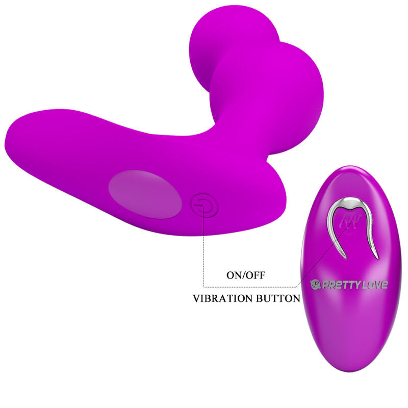 PRETTY LOVE - TERRANCE ANALVIBRATOR MASSAGEAPPARAT MED FJERNBETJENING
