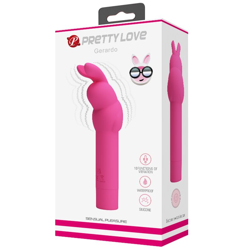 PRETTY LOVE - GERARDO FUCHIA KANIN SILIKONE VIBRATOR