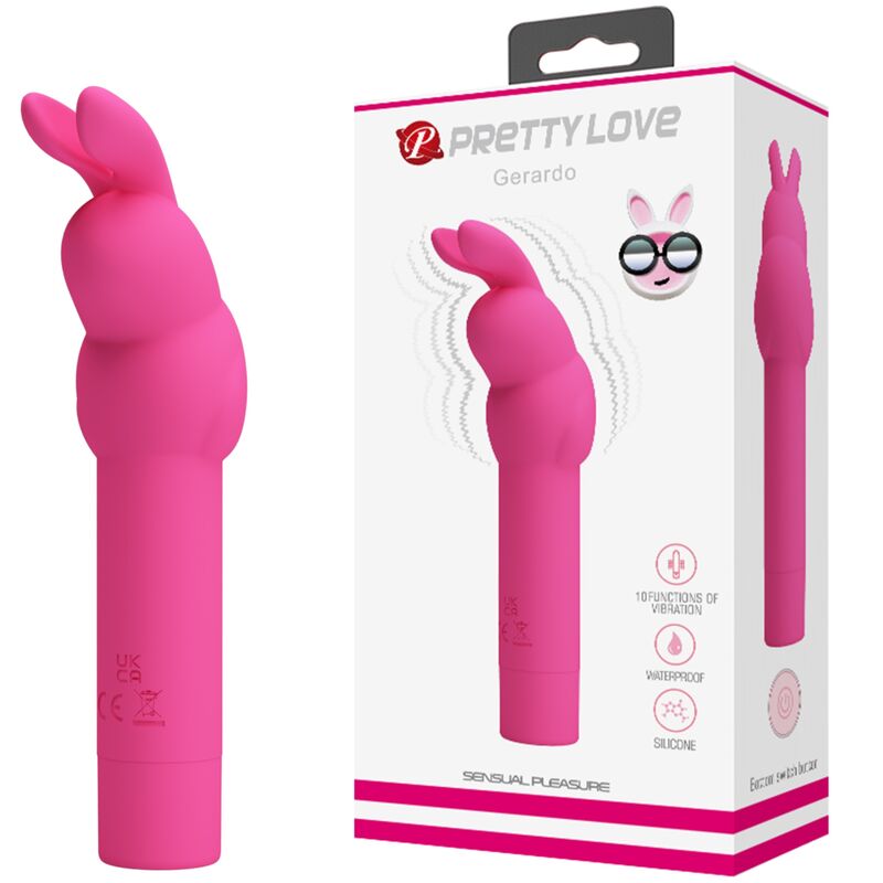 PRETTY LOVE - GERARDO FUCHIA KANIN SILIKONE VIBRATOR
