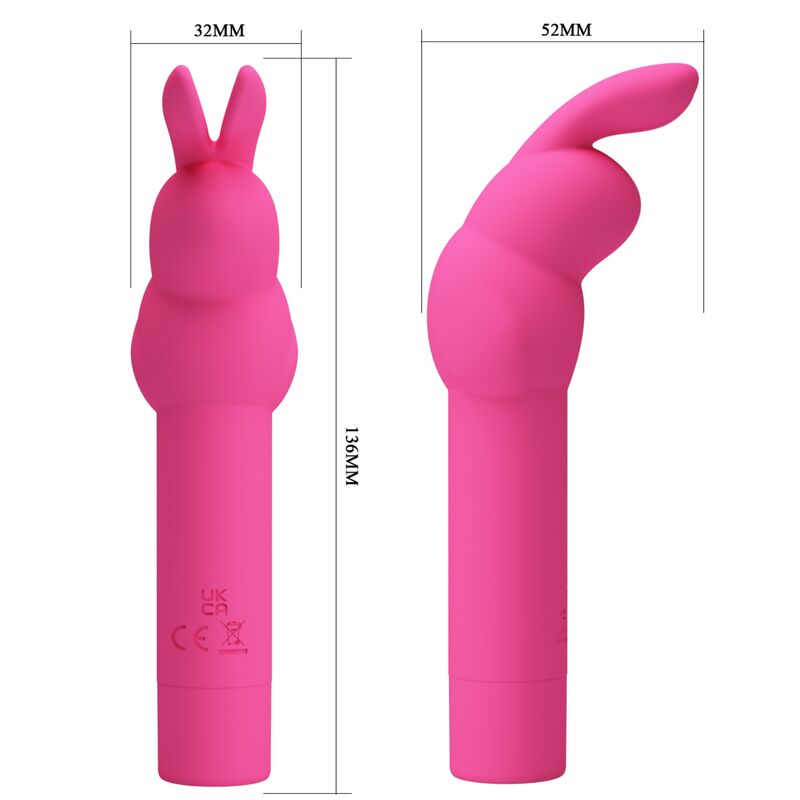 PRETTY LOVE - GERARDO FUCHIA KANIN SILIKONE VIBRATOR