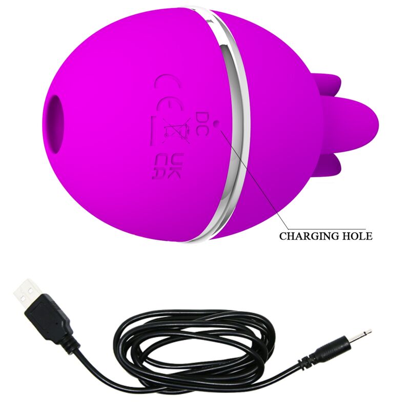 PRETTY LOVE - GEMINI BALL LILLA RUND SILIKONEVIBRATOR