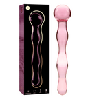NEBULA SERIES BY IBIZA - MODEL 13 DILDO BOROSILICATE GLASS PINK 18 CM -O- 3.5 CM