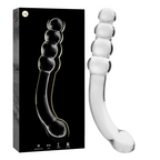 NEBULA-SERIEN FRA IBIZA - MODEL 14 DILDO BOROSILIKATGLAS KLAR 18,5 CM -O- 3 CM