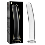 NEBULA SERIES BY IBIZA - MODEL 17 DILDO BOROSILICATE GLASS CLEAR 18.5 CM -O- 3 CM