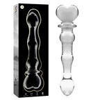 NEBULA-SERIEN FRA IBIZA - MODEL 21 DILDO BOROSILIKATGLAS KLAR 20,5 CM -O- 3,5 CM