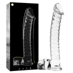 NEBULA-SERIEN FRA IBIZA - MODEL 23 DILDO BOROSILIKATGLAS KLAR 21,5 CM -O- 4 CM