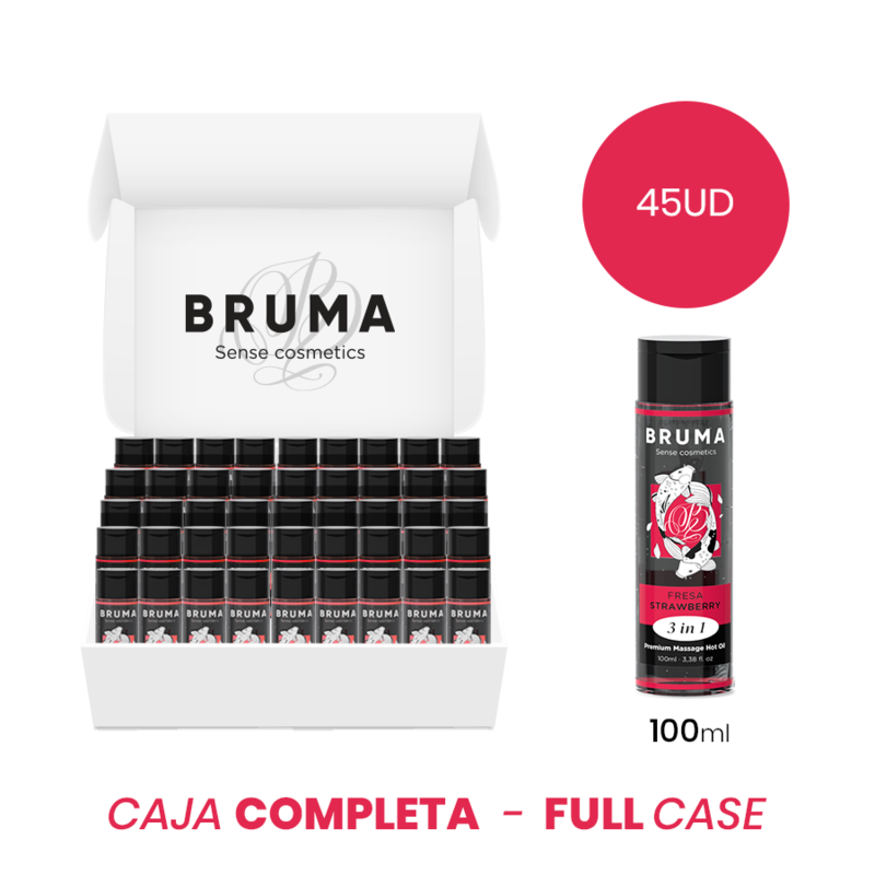 MOQ 45 - BRUMA PREMIUM MASSAGE VARM OLIE JORDBÆR 3 I 1 - 100 ML