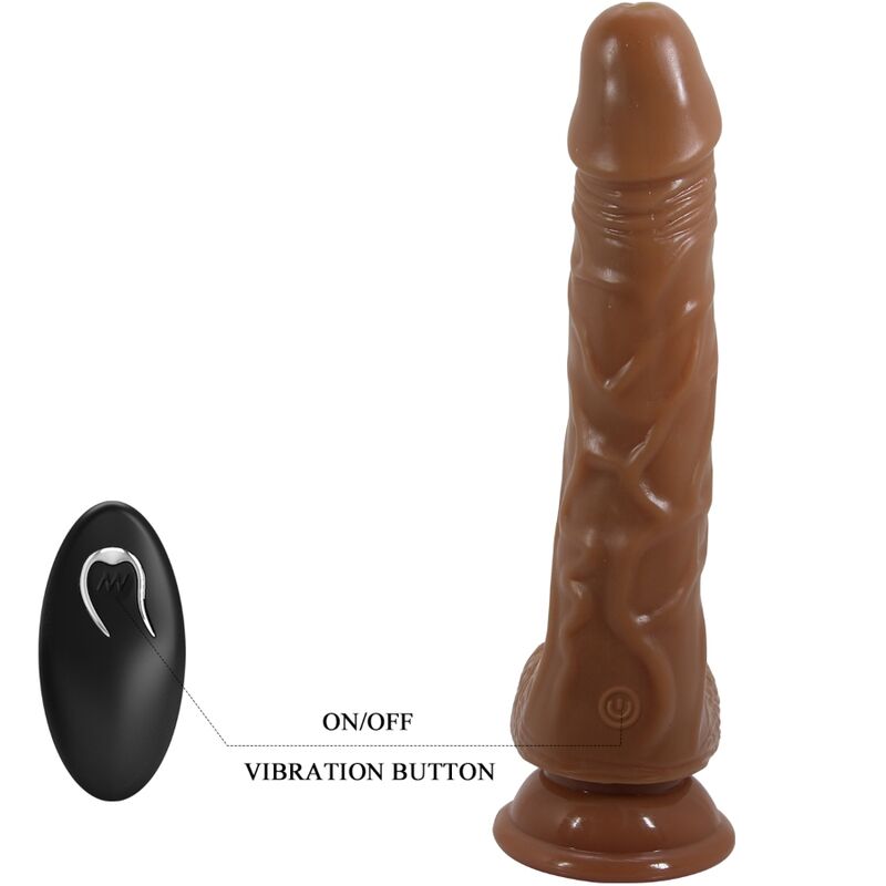 BAILE - BODACH REALISTISK VIBRATOR MED FJERNBETJENING SUGEKOP
