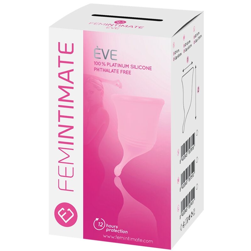 FEMINTIMATE - EVE NEW SILIKONE MENSTRUATIONSKOP - STØRRELSE L