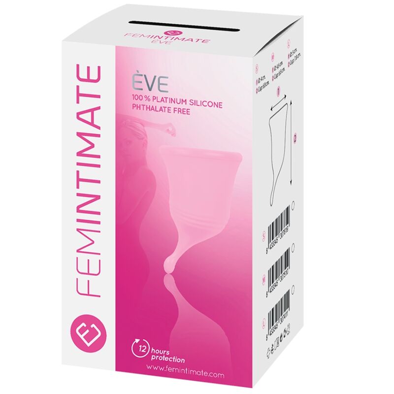 FEMINTIMATE - EVE NEW SILIKONE MENSTRUATIONSKOP - STØRRELSE M