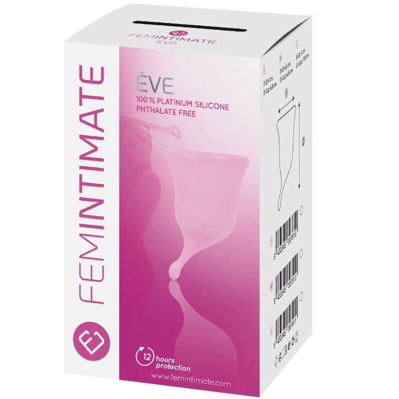 FEMINTIMATE - EVE NEW SILIKONE MENSTRUATIONSKOP - STØRRELSE S