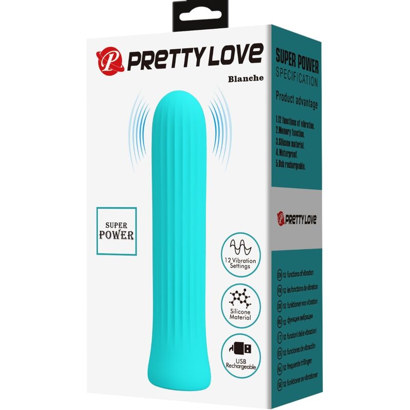 PRETTY LOVE - BLANCHE BLÅ STIMULATORVIBRATOR