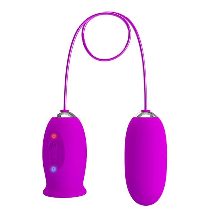 PRETTY LOVE - DAISY DUAL EGG GENOPLADELIG VIBRATOR LILLA