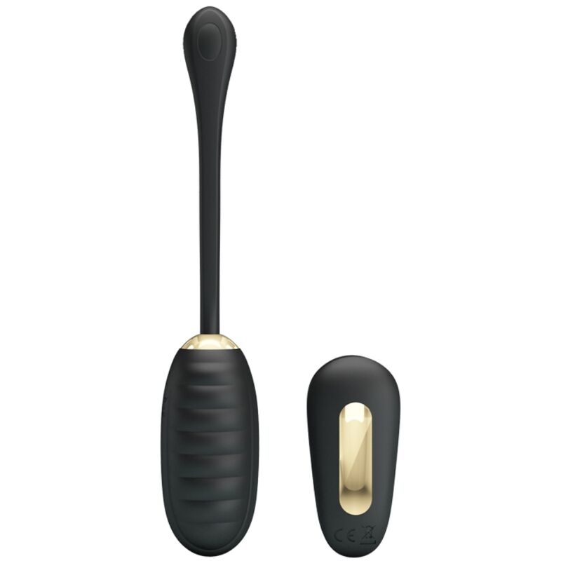 PRETTY LOVE - DOREEN LUXURY GENOPLADELIG VIBRERENDE ÆG SORT FJERNBETJENING