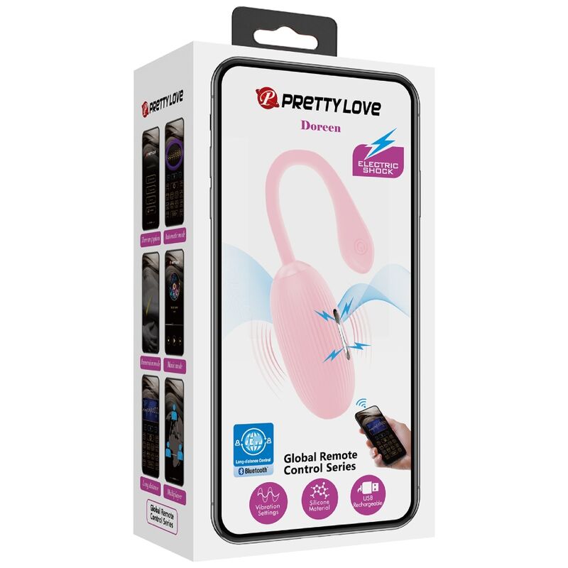 PRETTY LOVE - DOREEN PINK GENOPLADELIGT VIBRERENDE ÆG