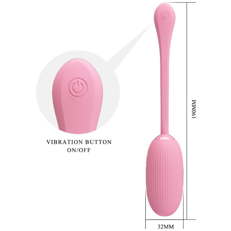 PRETTY LOVE - DOREEN PINK GENOPLADELIGT VIBRERENDE ÆG