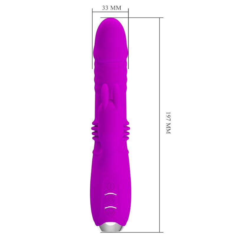 PRETTY LOVE - DOROTHY PURPLE GENOPLADELIG KANINVIBRATOR