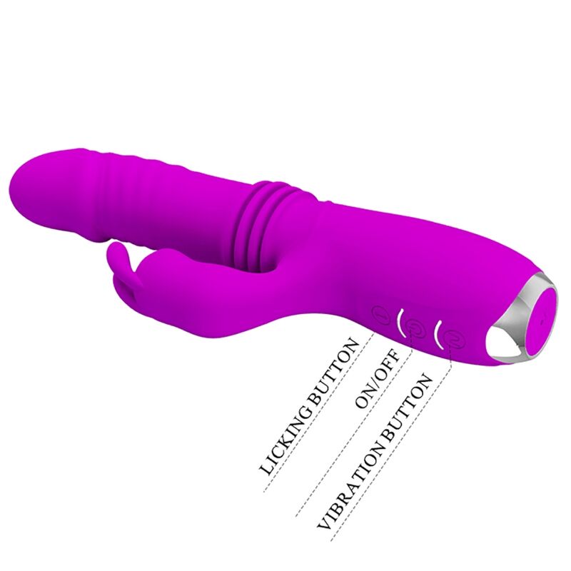 PRETTY LOVE - DOROTHY PURPLE GENOPLADELIG KANINVIBRATOR