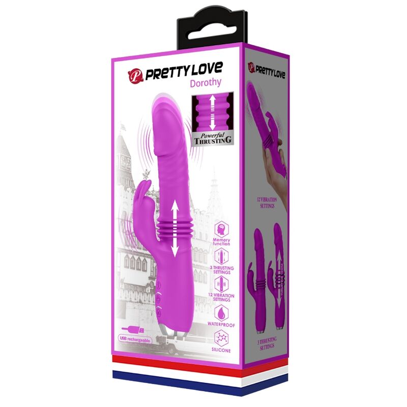 PRETTY LOVE - DOROTHY PURPLE GENOPLADELIG KANINVIBRATOR