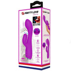 PRETTY LOVE - GLORIA GENOPLADELIG KANINVIBRATOR - VANDTÆT LILLA