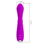 PRETTY LOVE - GLORIA GENOPLADELIG KANINVIBRATOR - VANDTÆT LILLA