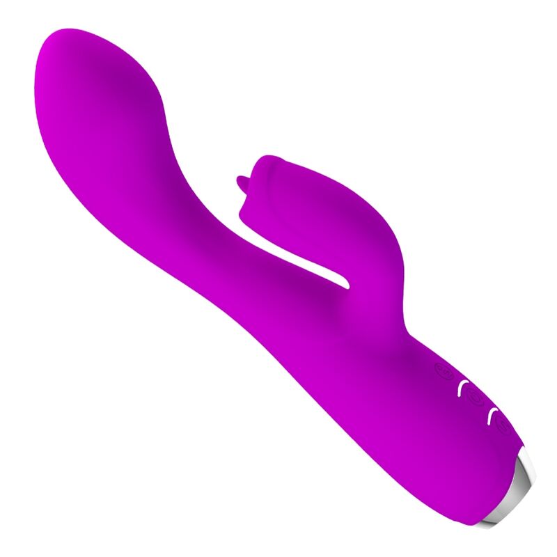 PRETTY LOVE - GLORIA GENOPLADELIG KANINVIBRATOR - VANDTÆT LILLA