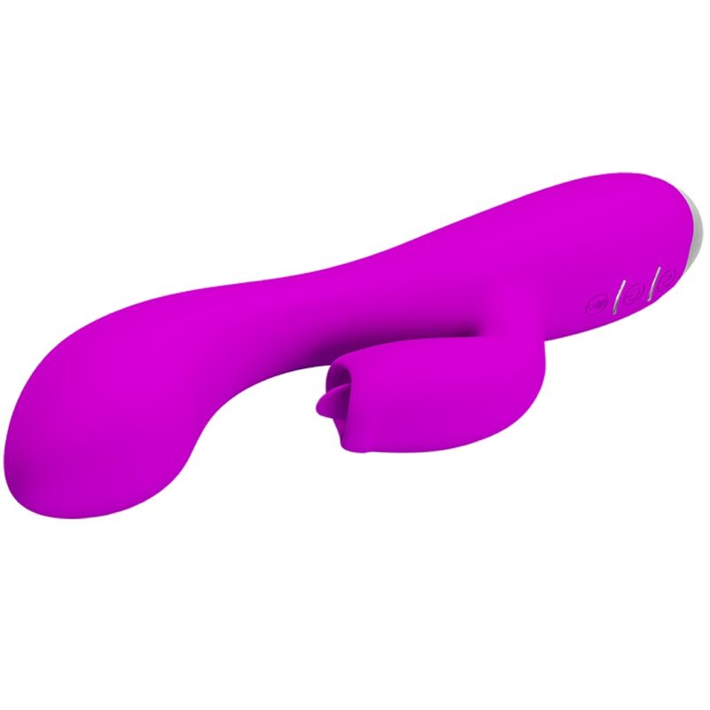 PRETTY LOVE - GLORIA GENOPLADELIG KANINVIBRATOR - VANDTÆT LILLA