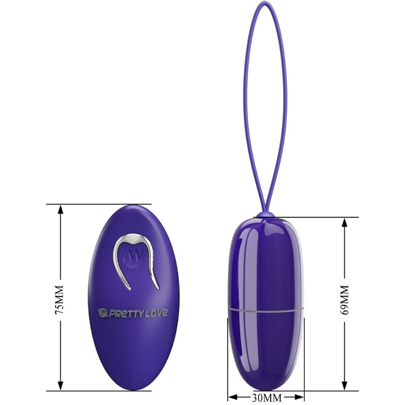 PRETTY LOVE - SELKIE YOUTH MINI VIBRERENDE ÆG VIOLET FJERNBETJENING