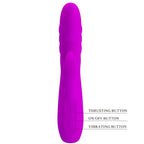 PRETTY LOVE - MELANIE PURPLE GENOPLADELIG KANINVIBRATOR