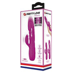 PRETTY LOVE - MELANIE PURPLE GENOPLADELIG KANINVIBRATOR
