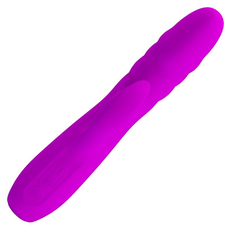 PRETTY LOVE - MELANIE PURPLE GENOPLADELIG KANINVIBRATOR