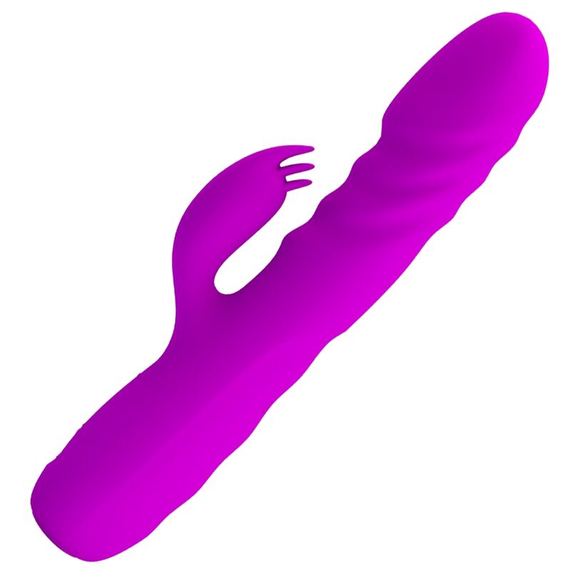 PRETTY LOVE - MELANIE PURPLE GENOPLADELIG KANINVIBRATOR