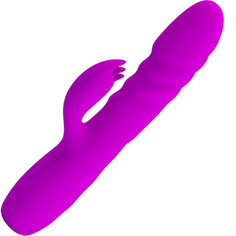 PRETTY LOVE - MELANIE PURPLE GENOPLADELIG KANINVIBRATOR