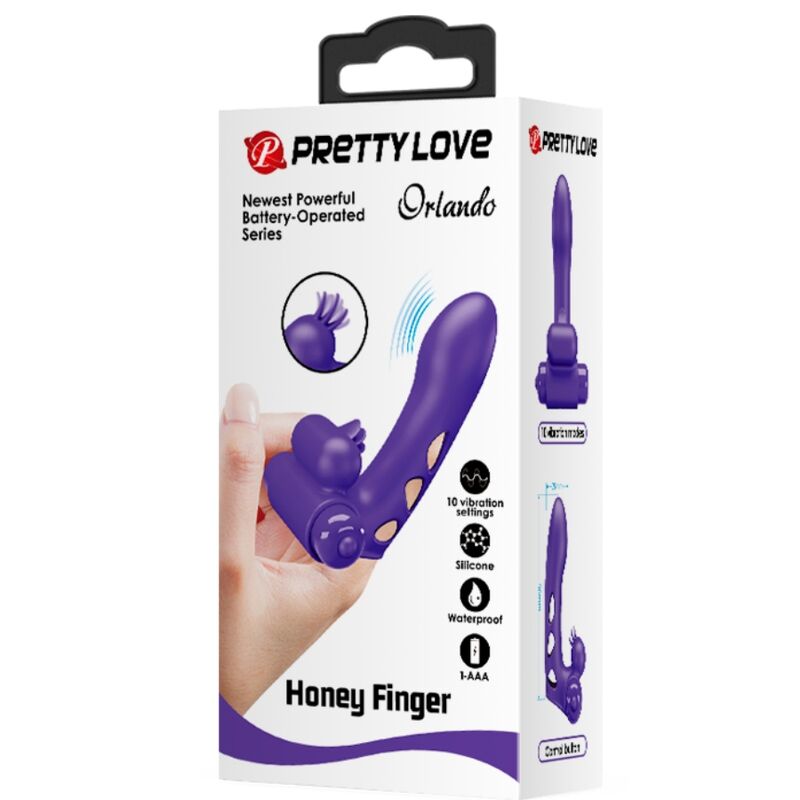 PRETTY LOVE - ORLANDO LILLA VIBRATOR FINGERCOVER