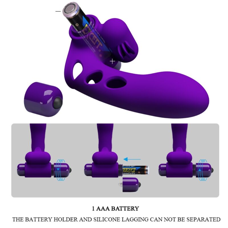 PRETTY LOVE - ORLANDO LILLA VIBRATOR FINGERCOVER
