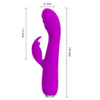 PRETTY LOVE - RACHEL GENOPLADELIG VIBRATOR MED LILLA SUGEKOP