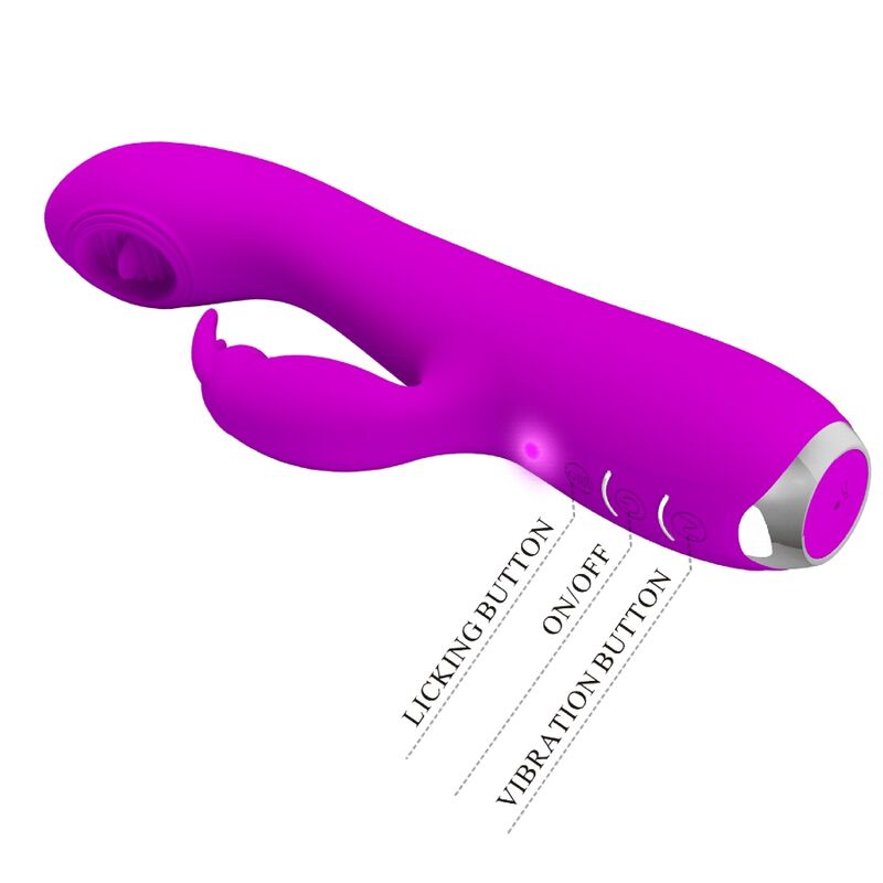 PRETTY LOVE - RACHEL GENOPLADELIG VIBRATOR MED LILLA SUGEKOP