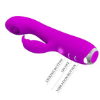 PRETTY LOVE - RACHEL GENOPLADELIG VIBRATOR MED LILLA SUGEKOP