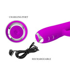 PRETTY LOVE - REGINA GENOPLADELIG VIBRATOR-SUGEGEL LILLA