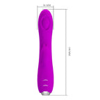 PRETTY LOVE - REGINA GENOPLADELIG VIBRATOR-SUGEGEL LILLA