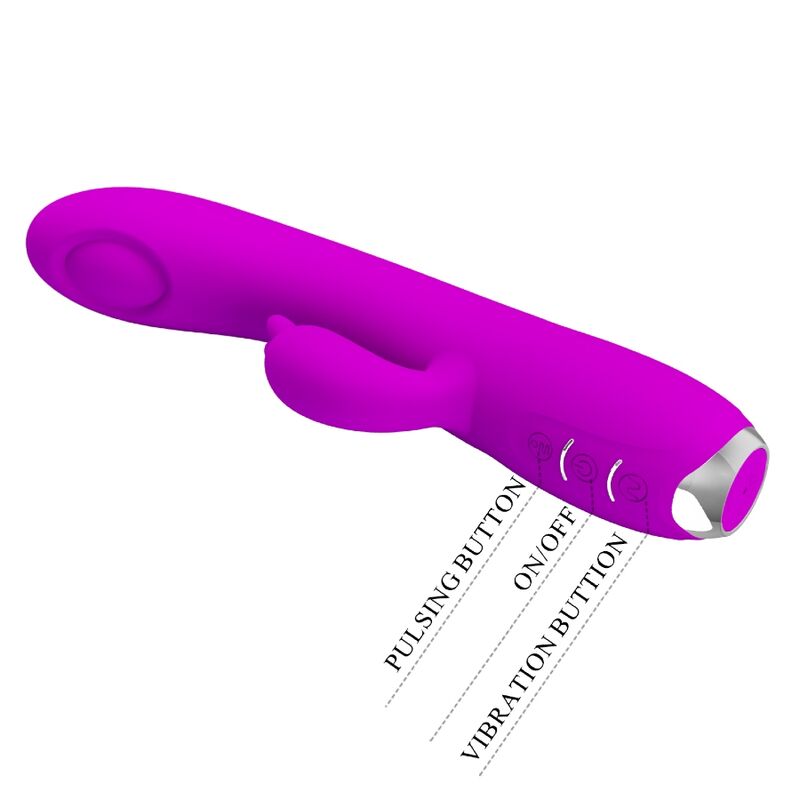 PRETTY LOVE - REGINA GENOPLADELIG VIBRATOR-SUGEGEL LILLA