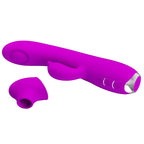 PRETTY LOVE - REGINA GENOPLADELIG VIBRATOR-SUGEGEL LILLA
